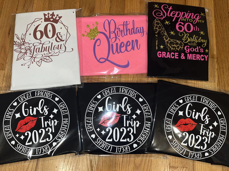Custom Birthday Party T-Shirts Collection
