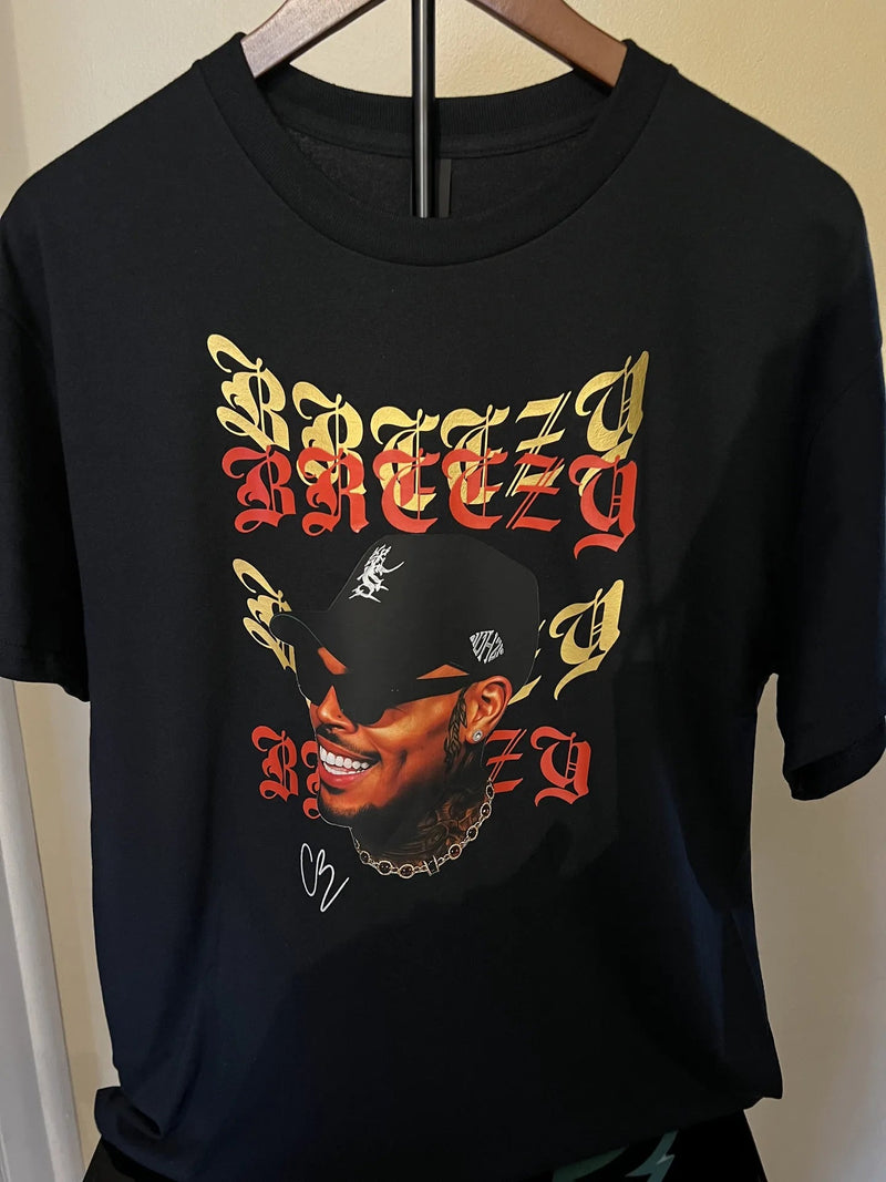 Custom Concert Graphic T-Shirt Black