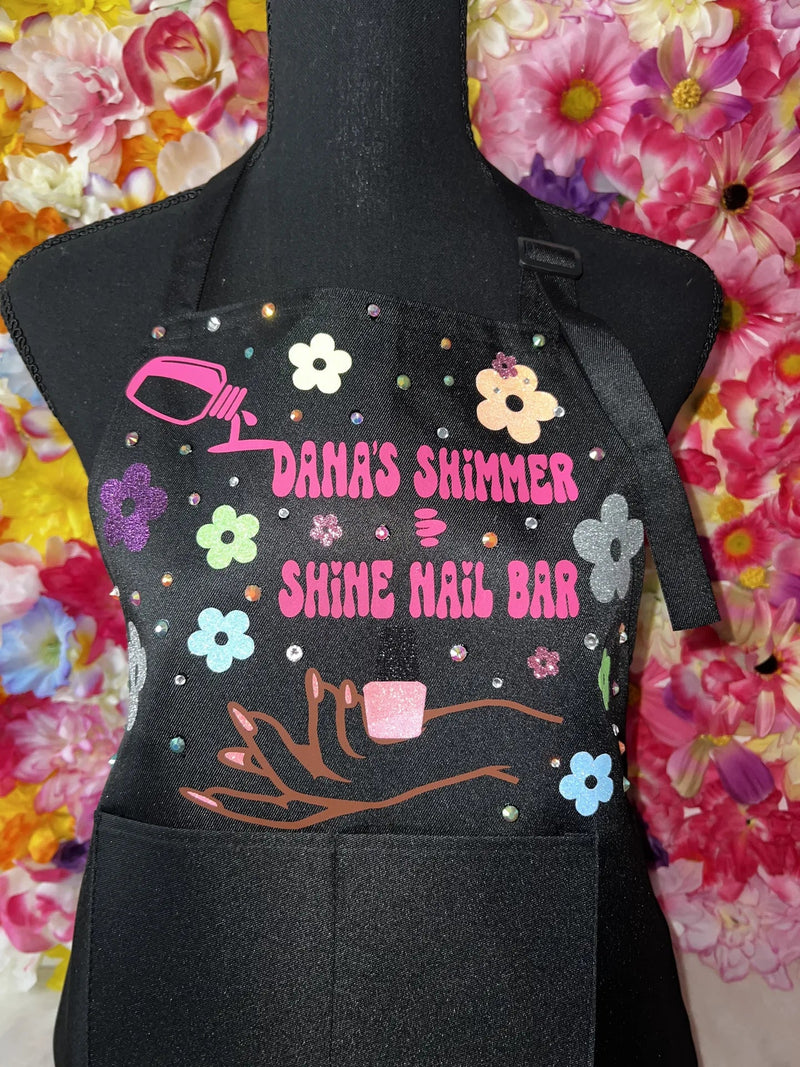 Custom Nail Bar Apron
