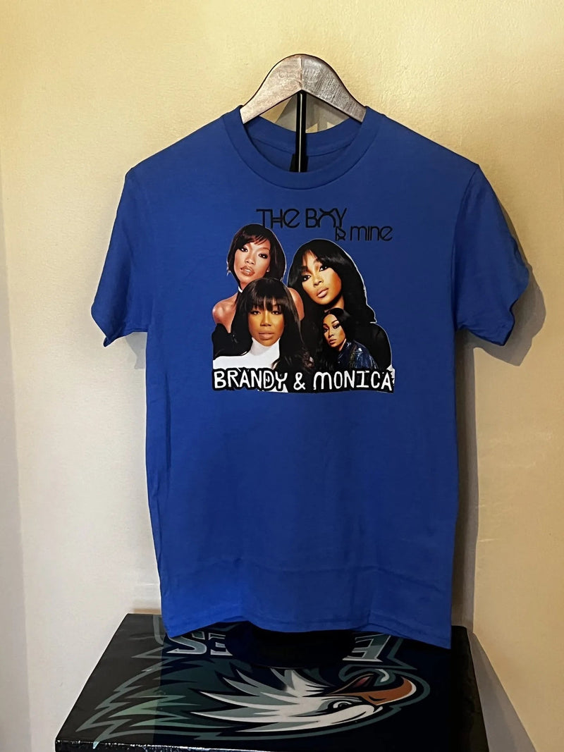 Custom Shirt Brandy Monica The Boy Is Mine Blue