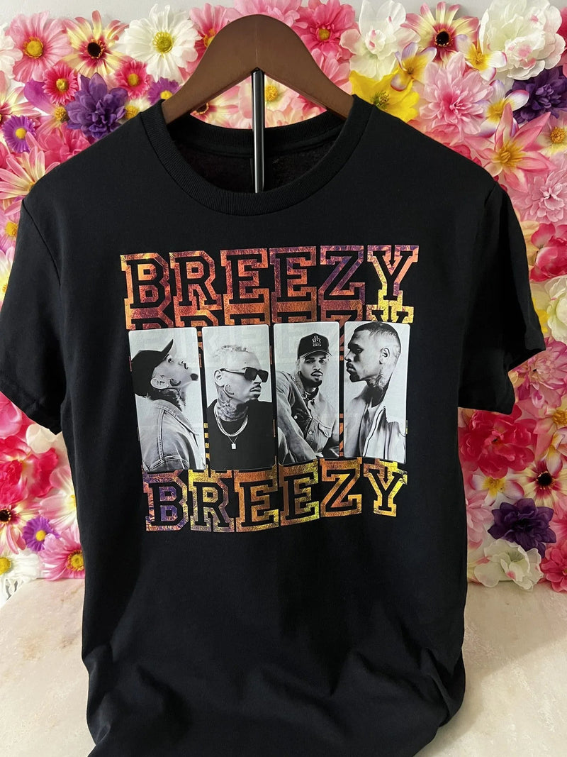 Custom Shirt Chris Brown Breezy Collage Black