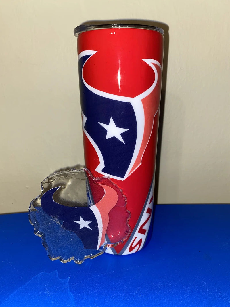 Custom Texans Tumbler Coaster